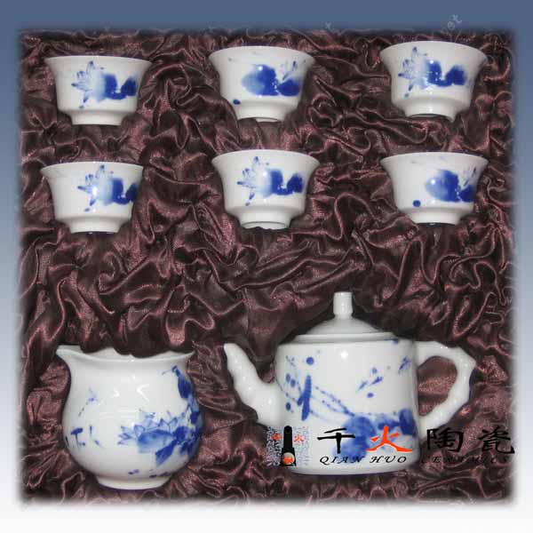 青花瓷茶具 景德镇青花骨瓷茶具